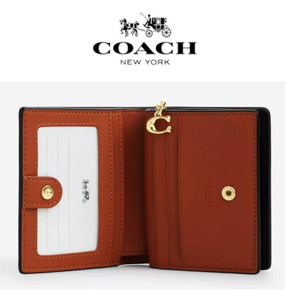 Cosmic Coach Snap Wallet In Signature Canvas With Rexy Dinosaur NWT - Picture 4 of 6